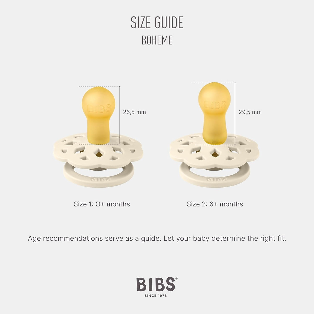 BIBS BOHEME nyugtató cumik 4db-os csomag 0–6 hónap