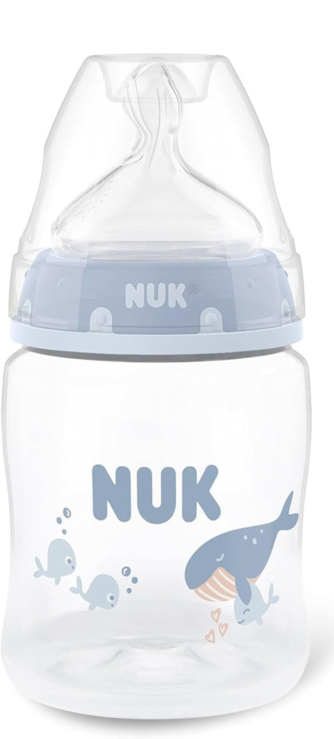 Biberon NUK First Choice+ 150 ml, tetină S cu flux lent, 0+