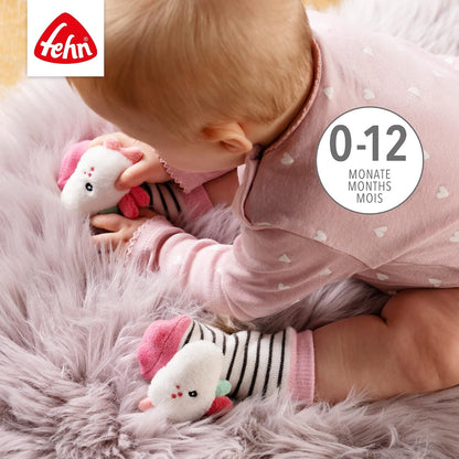 FEHN Aiko&Yuki csörgős babazokni 0-12 hónap