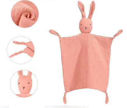 VICLOON bavlněný komforter deka na objímání KRÁLÍK 31 x 31 cm