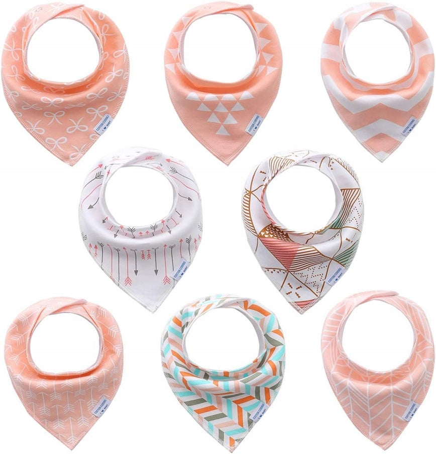 LULU MOON előke bandana patenttal 0–36 hónap 8 db