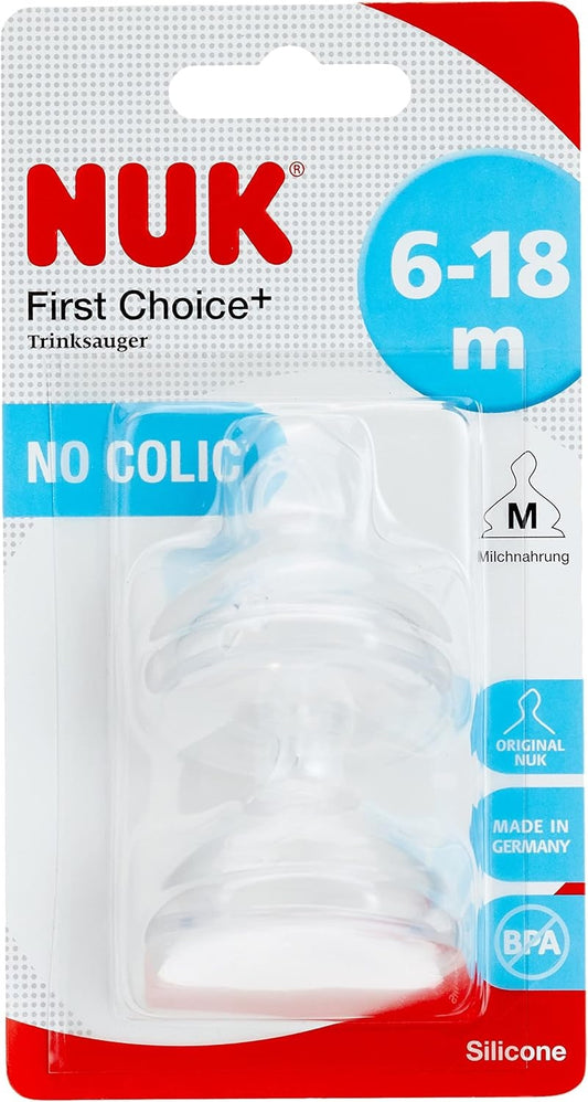 NUK First Choice szilikon cumik M 6 18 hónap x2