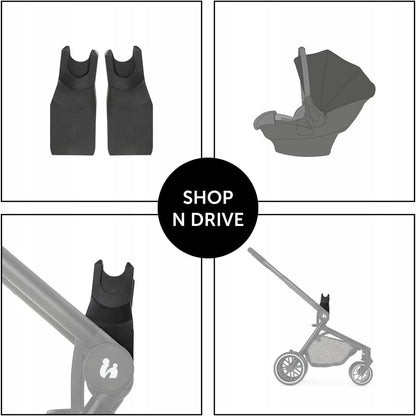 HAUCK adapter for the MOVE SO SIMPLY stroller for MAXI-COSI, CYBEX, NUNA and KIDDY car seats