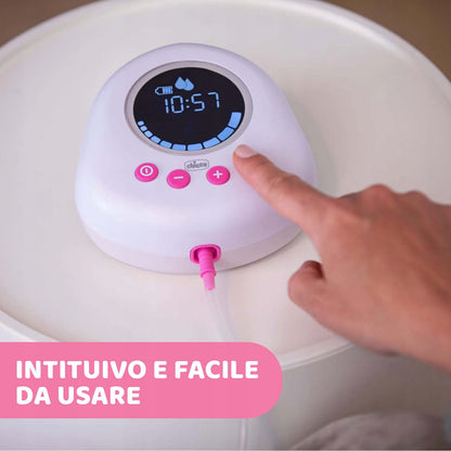 CHICCO Naturally elektromos mellszívó rózsaszín
