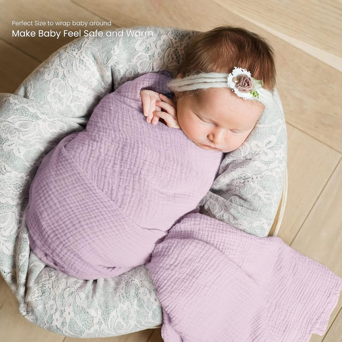LULU MOON langes emmaillotants en coton 100x100