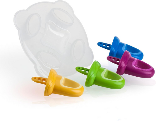 NUBY forma do lodów w kształcie smoczka 4 sztuki + taca do zamrażania