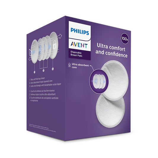 Jednorázové vložky do podprsenky Philips Avent bílé, 100 ks