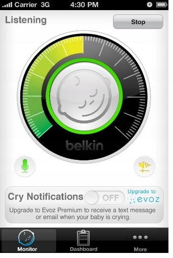 BELKIN WeMo Baby elektronikus bébiőr iOS-hez
