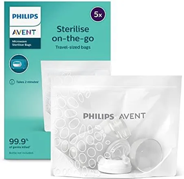 PHILIPS AVENT vrecká na sterilizáciu v mikrovlnnej rúre x5