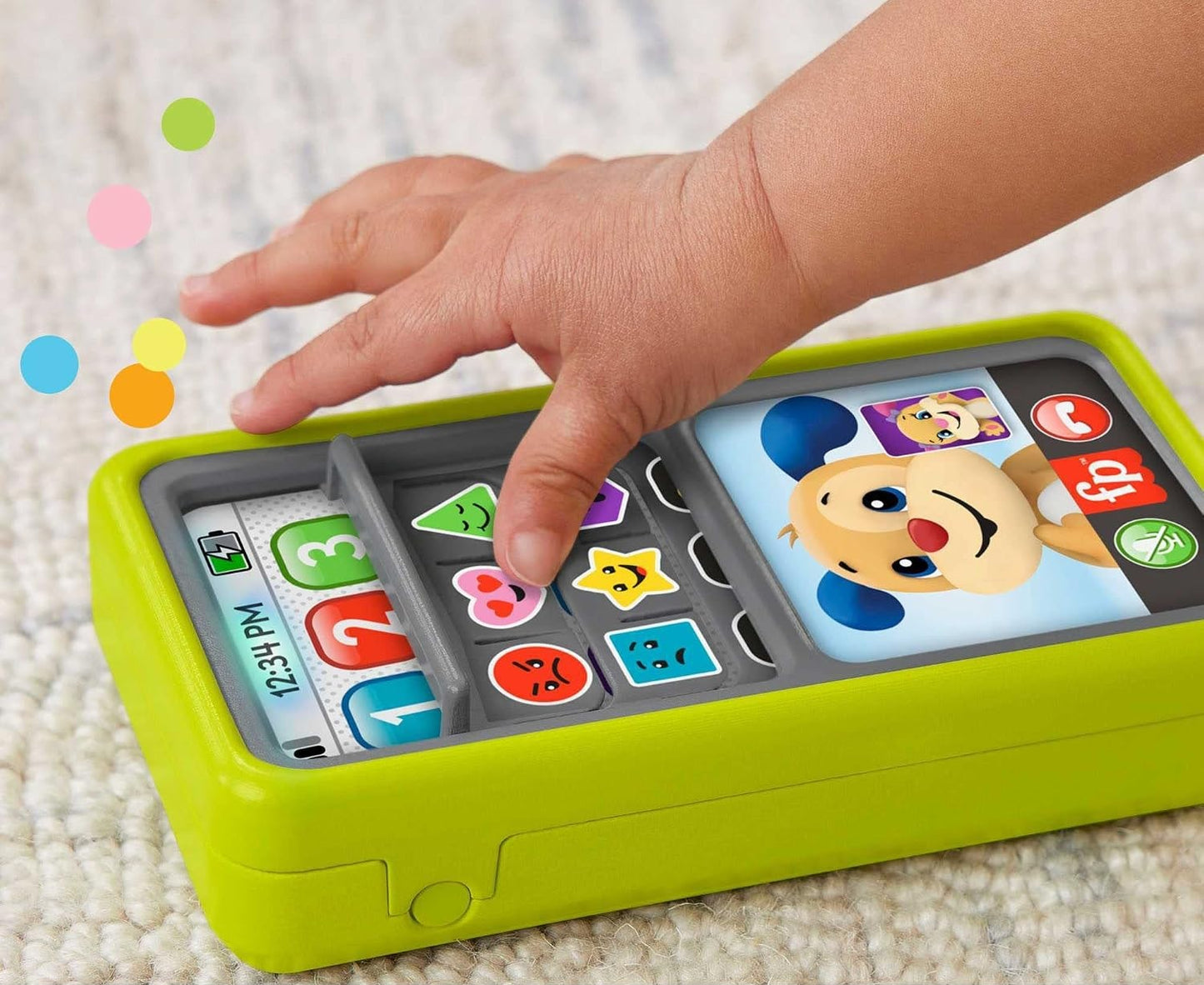 FISHER-PRICE interaktives SMARTPHONE mit 75 englischen Liedern, Sätzen und Geräuschen