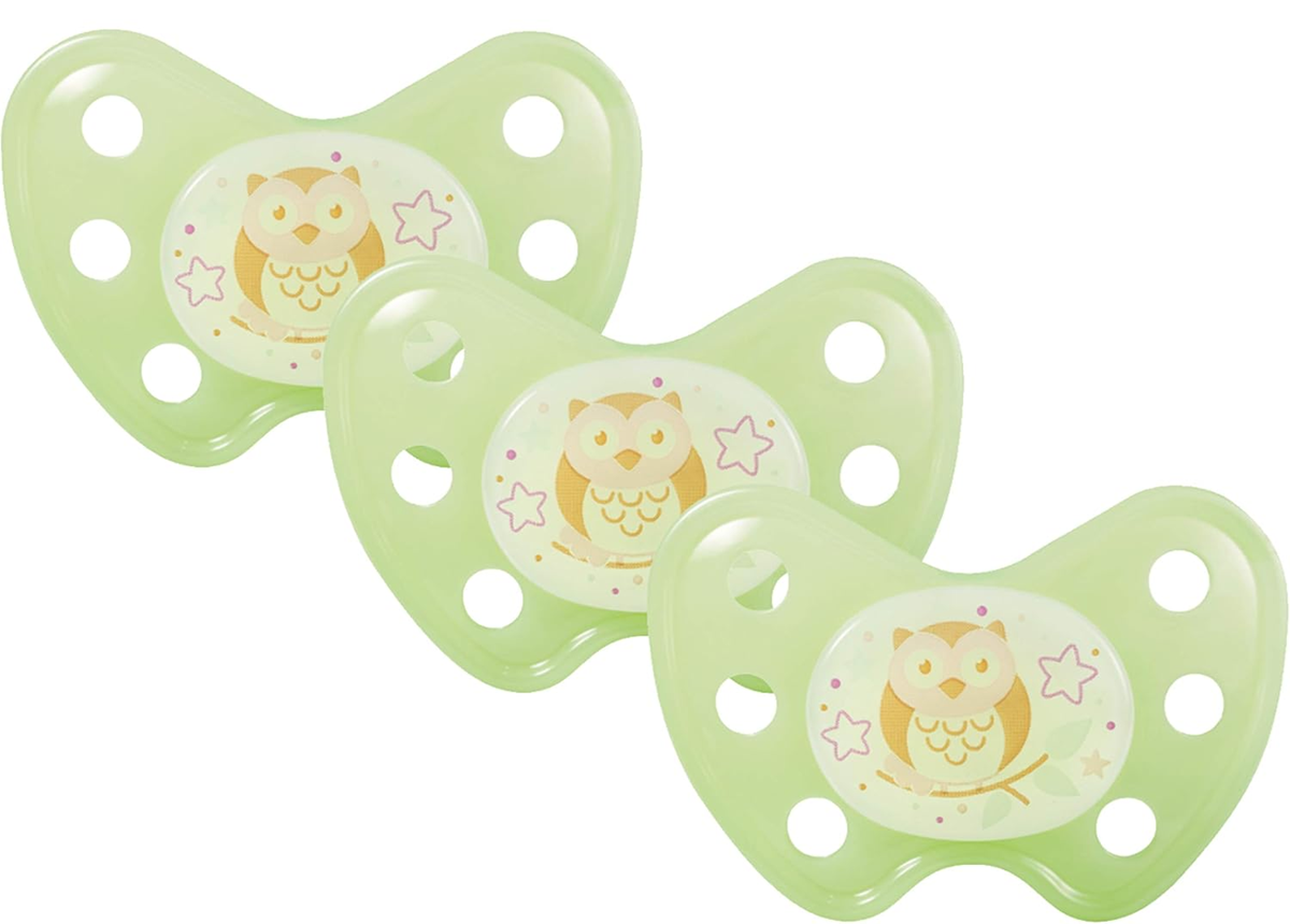 DENTISTAR NIGHTglow-in-the-dark soother x3age 14 months +BPA freeNew condition