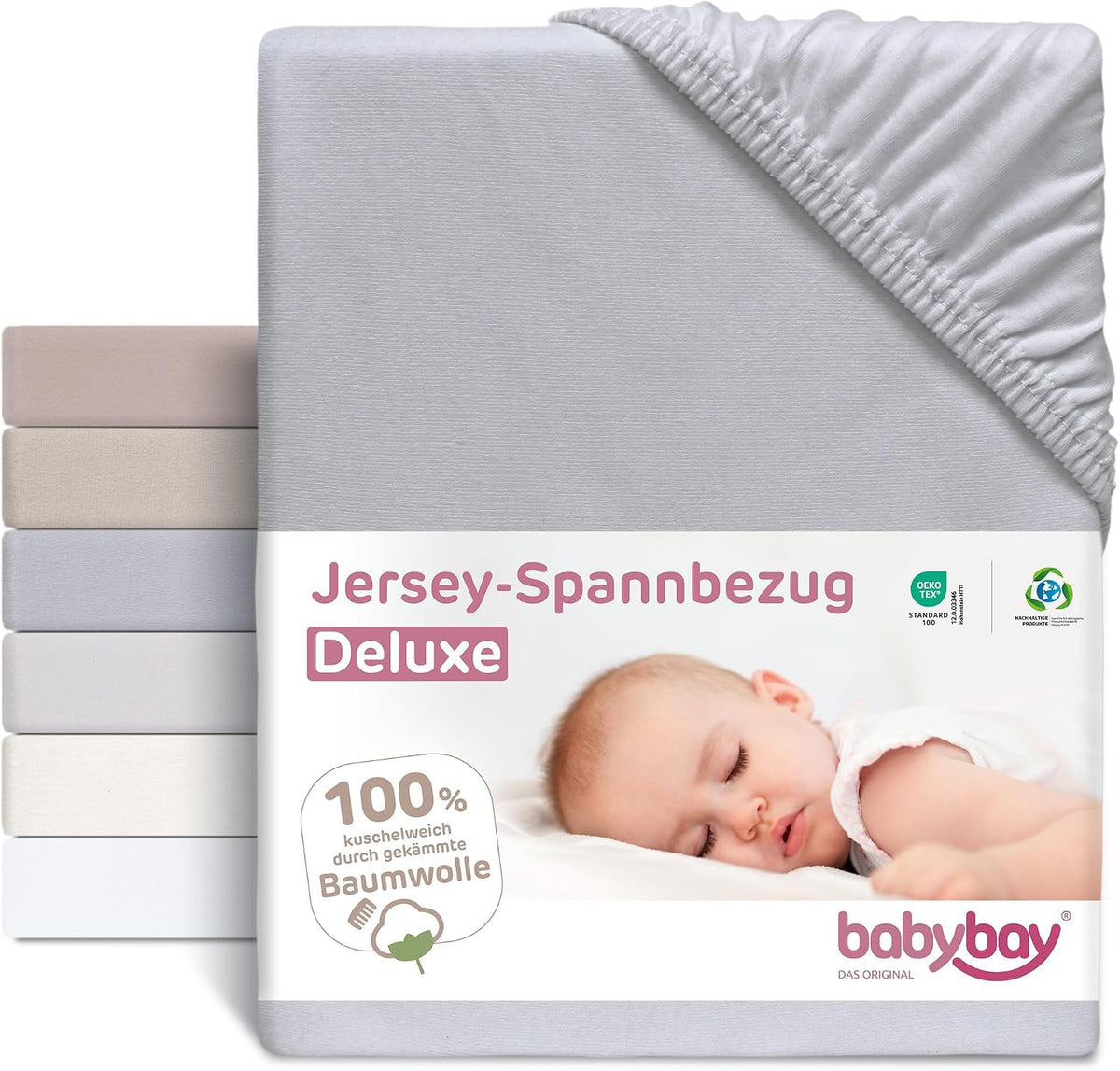 BABYBAY gumis lepedő Original kiságyhoz, 81 x 42 cm