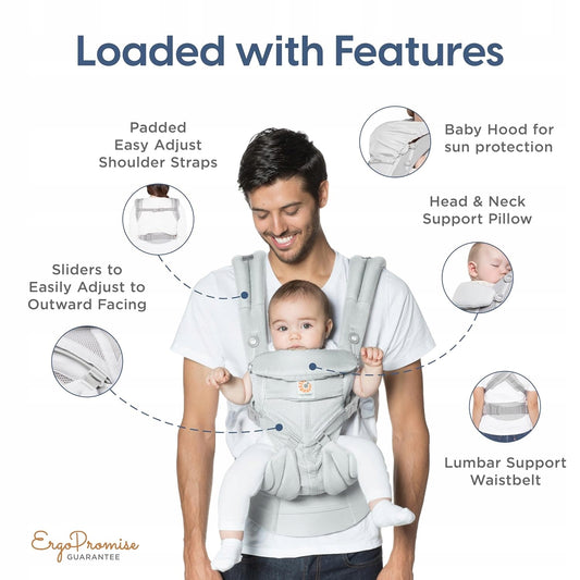 ERGOBABY OMNI 360 COOL AIR MESH marsupiu ergonomic 3,2-20,4kg