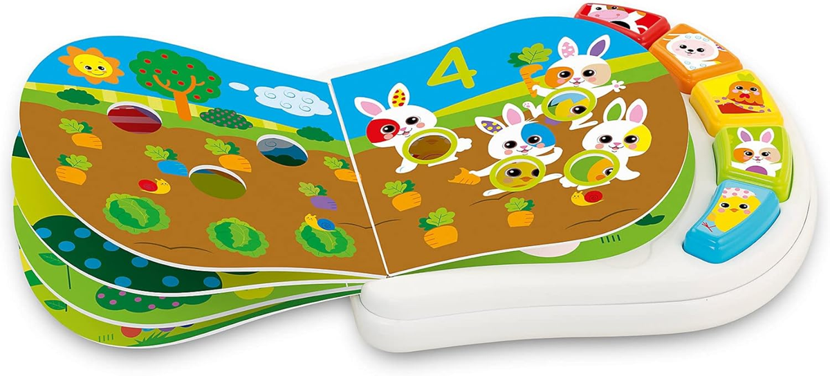 CHICCO Counting Farm elektronikus oktatókönyv 19 19 db,5 cm