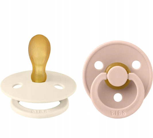 BIBS COLOUR smoczki uspokajające 2pack kauczuk 6msc+ SYMETRYCZNY