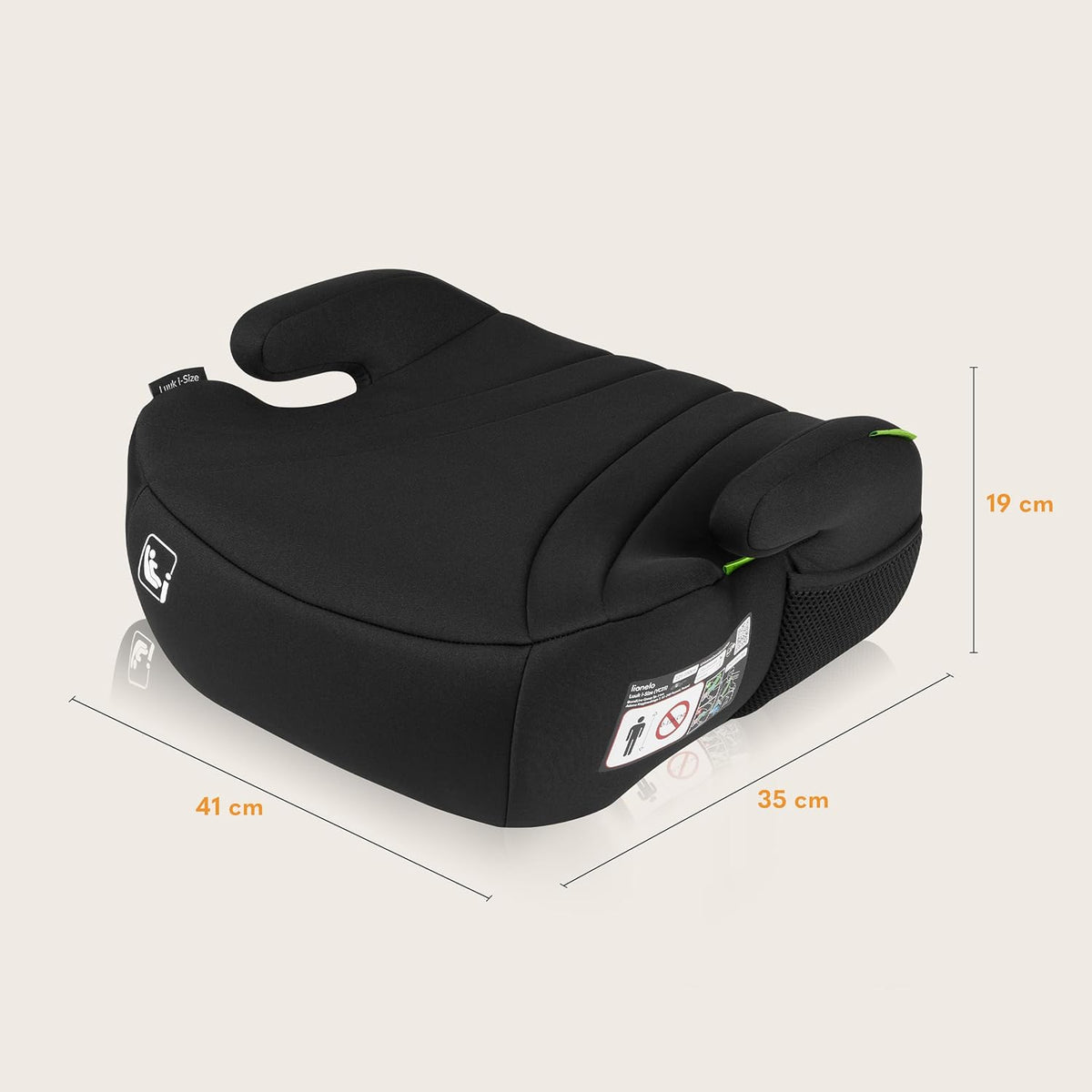 LIONELO LUUK I-SIZE bilbarnstol BILKUDDE upp till 36kg