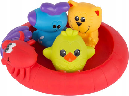 PLAYGRO Splash and Float gumové hračky do koupele 6 m+ 4 kusy