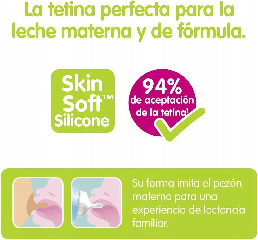 MAM SkinSoft smoczek do butelki x2 2m+ przepływ 2