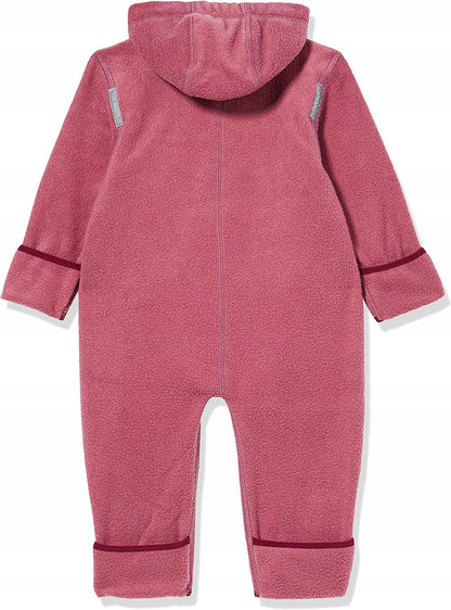 HOPPEDIZ fleece overall with fold-over sleeves and legs