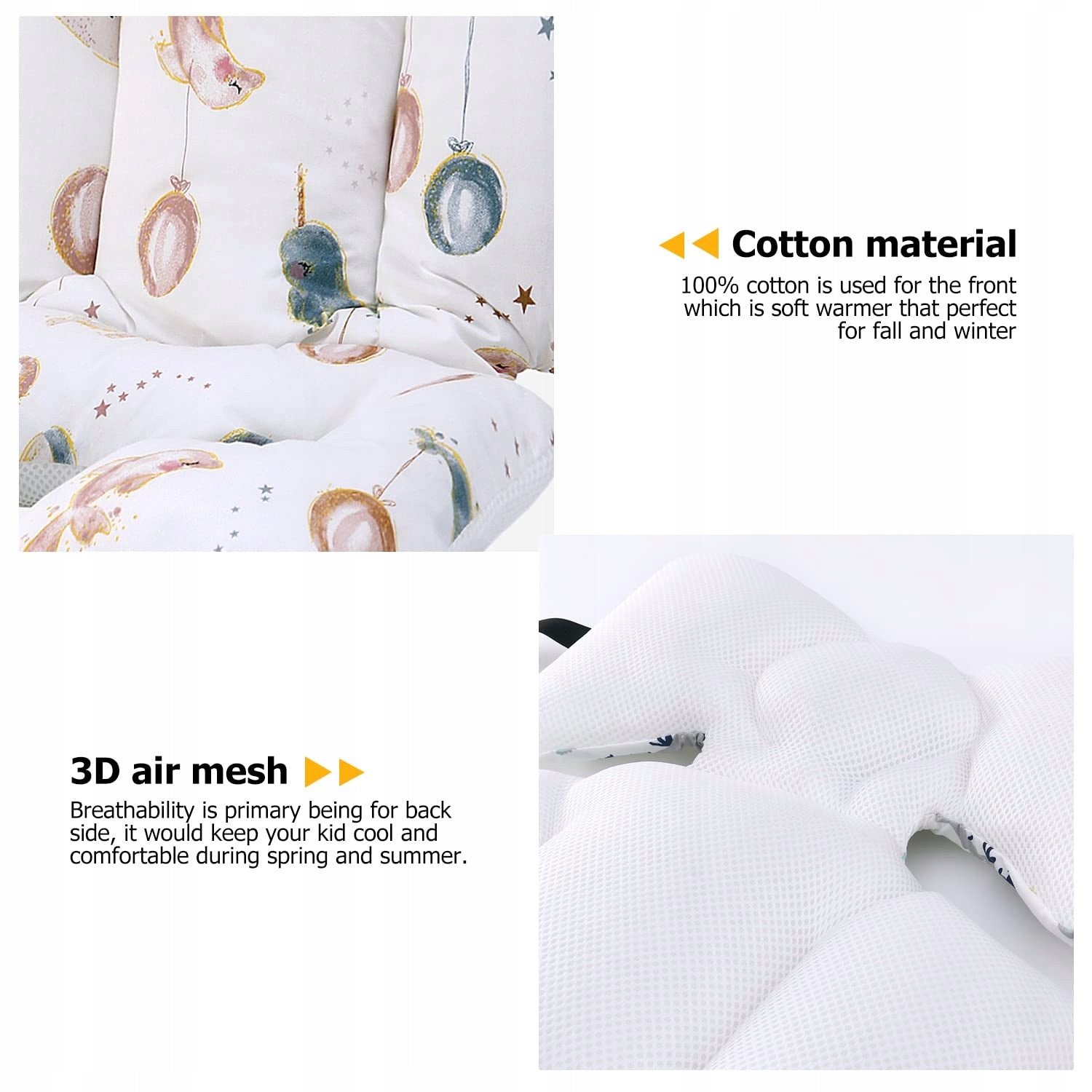 MIRACLE BABY breathable stroller liner