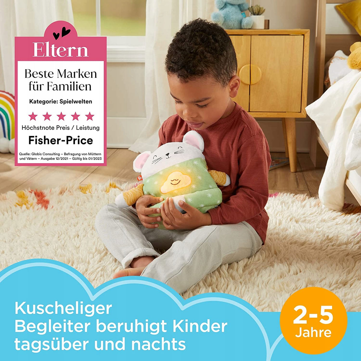 FISHER-PRICE meditatieratje, knuffel ter kalmering J.DE