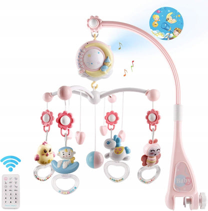 MINI TUDOU giostrina con proiettore e 150 ninne nanne + telecomando LINGUA INGLESE