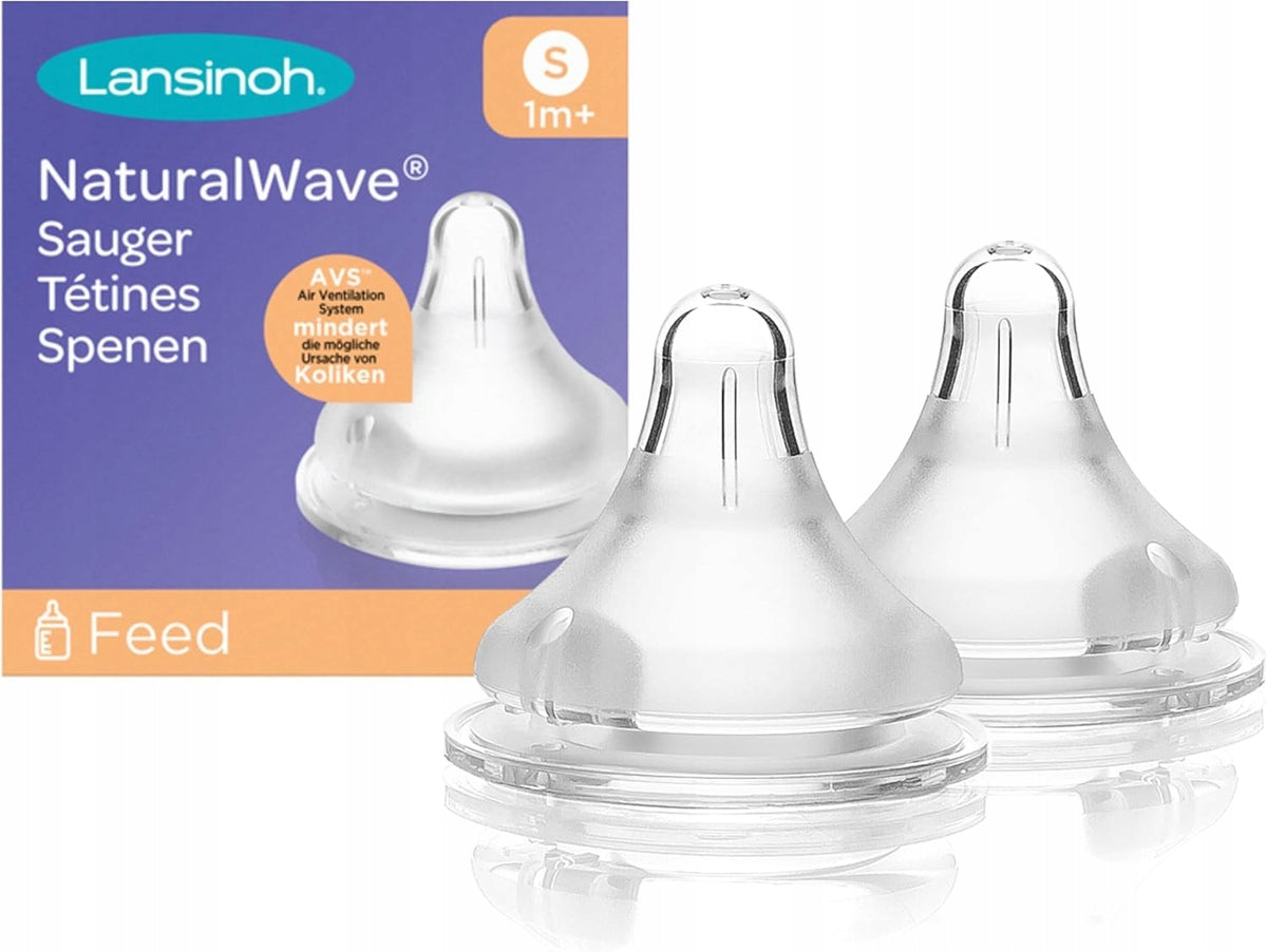 LANSINOH NaturalWave Flaschensauger 1m+ S