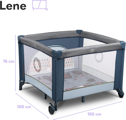 LIONELO FIE lit parapluie parc 100x100cm JUSQU'À 15KG