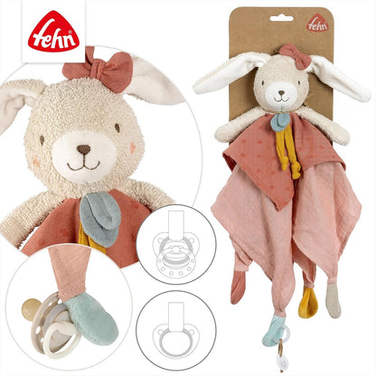 FEHN Natur bunny comforter cuddly toy