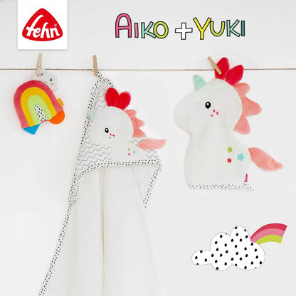 FEHN Aiko&Yuki utazó nyakpárna csörgővel EGYSZARVÚ