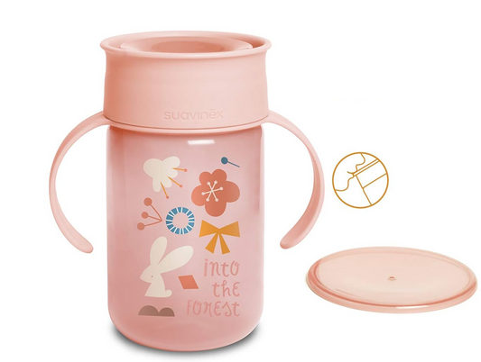 SUAVINEX Trainer Cup 360°-os szivárgásmentes pohár, 340 ml
