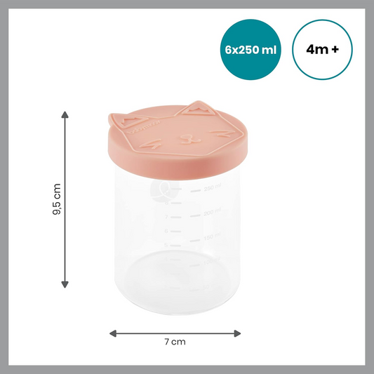 BABYMOOV ISY BOWLS üvegtárolók 6×250 ml