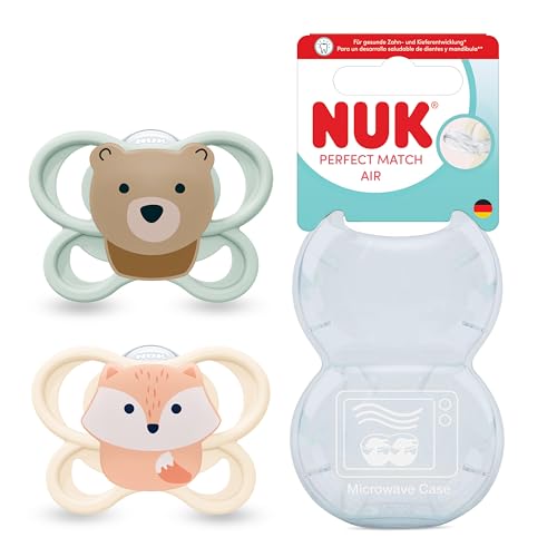 NUK Perfect Match Air nyugtató cumik 0-6 hónapos korig, 2 db