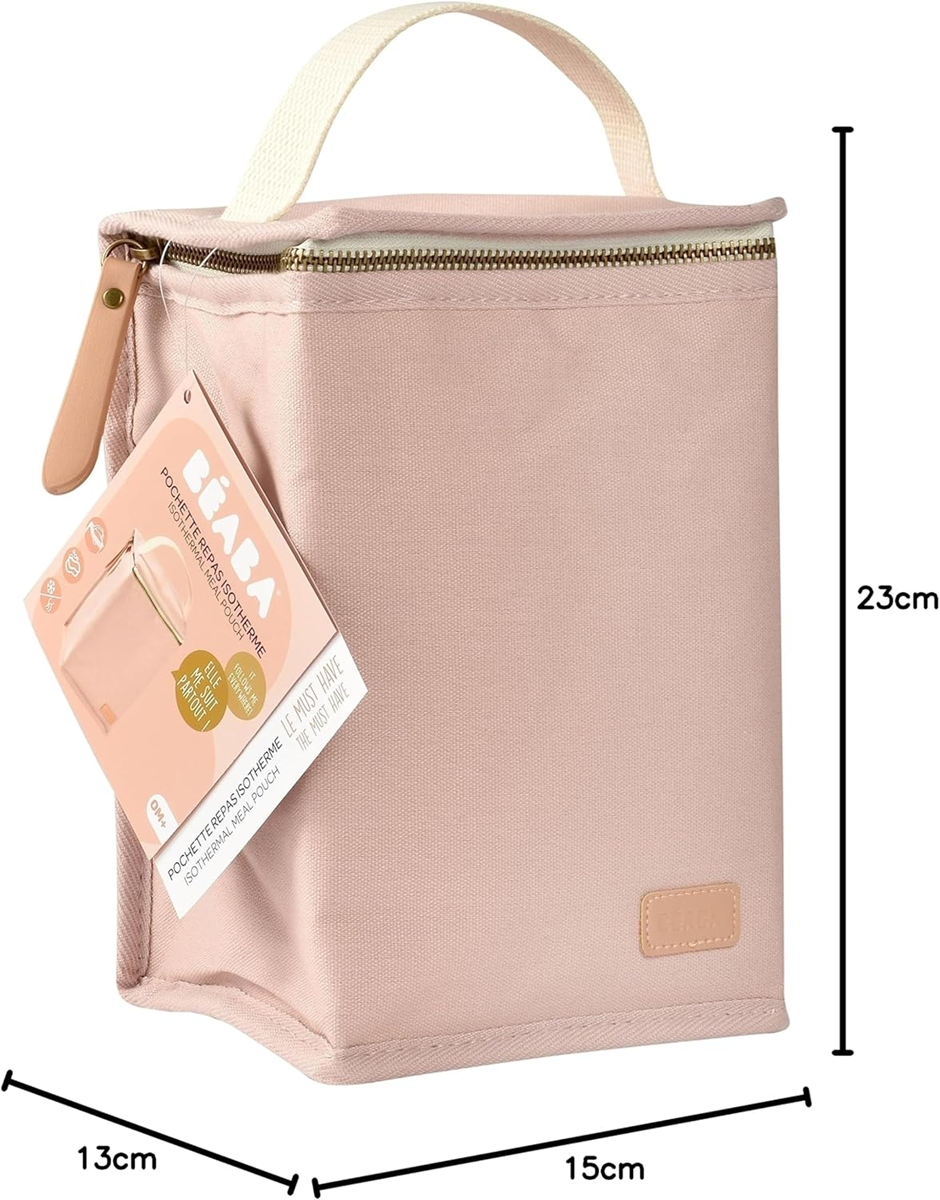 BEABA bolsa isotérmica para biberones y alimentos 15 x 22 cm