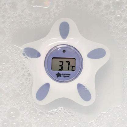 TOMMEE TIPPEE in Bath TERMOMETR 2w1 kąpielowy i pokojowy, cyfrowy, pływający, biało-niebieski