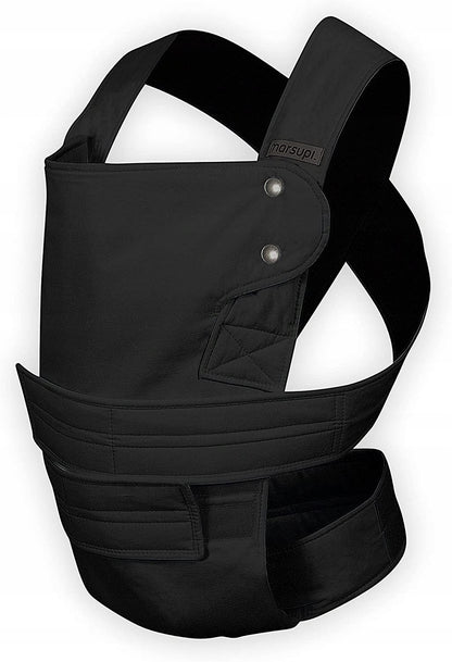 MARSUPI 2.0 nosidełko ergonomiczne S/M 3,5 - 15 kg, czarne, miękkie nosidło dla niemowląt z pozycją M
