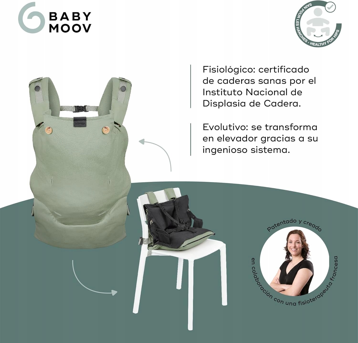 BABYMOOV MOOV&BOOST nosidełko ergonomiczne podwyższenie 2w1
