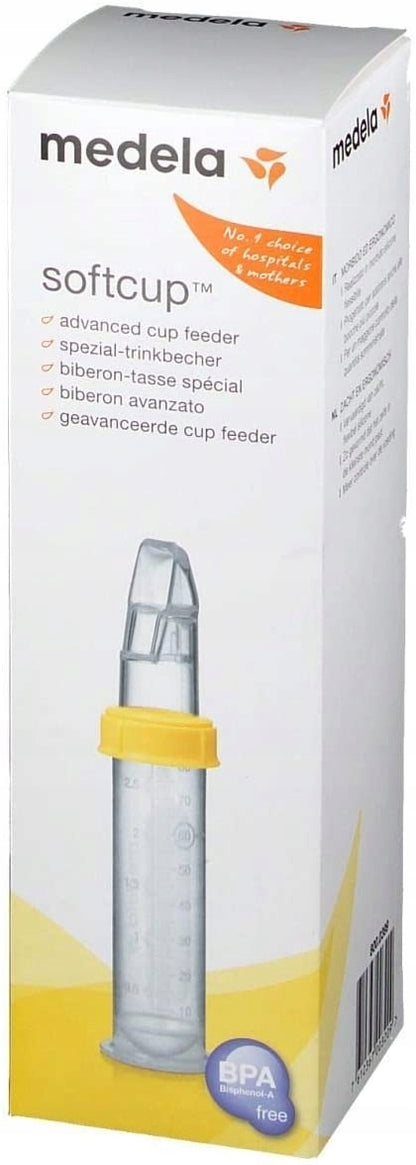 MEDELA Softcup zestaw butelka z silikonową łyżeczką