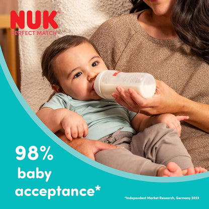 NUK Perfect Match M méretű, közepes folyású cumifej, 3 hó+ x2