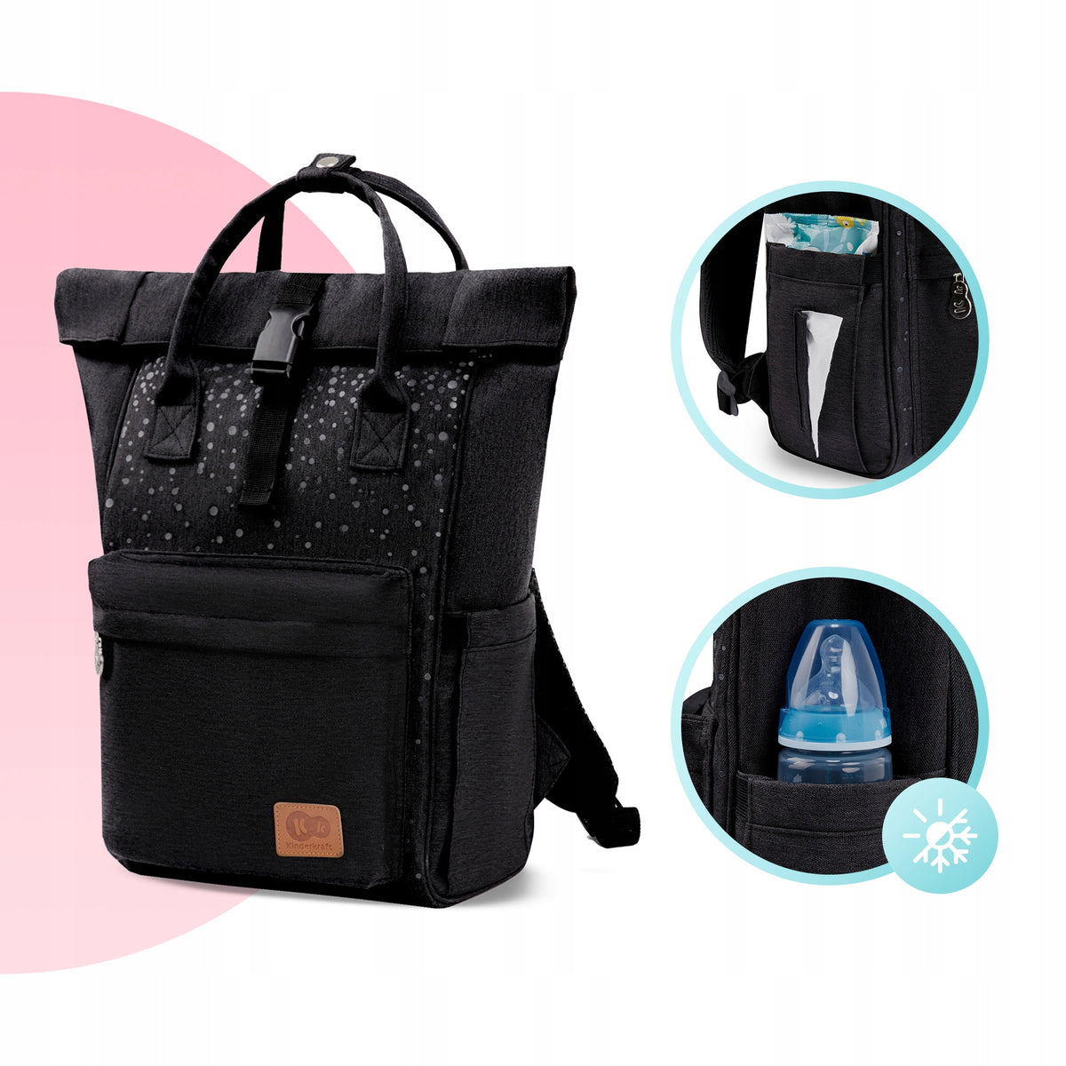 KINDERKRAFT MOONPACK CONFETTI sac à dos à couches et accessoires