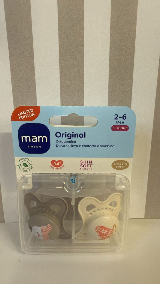 MAM Original nyugtatócumi x2, 2-6 hónapos korig, téli kiadás