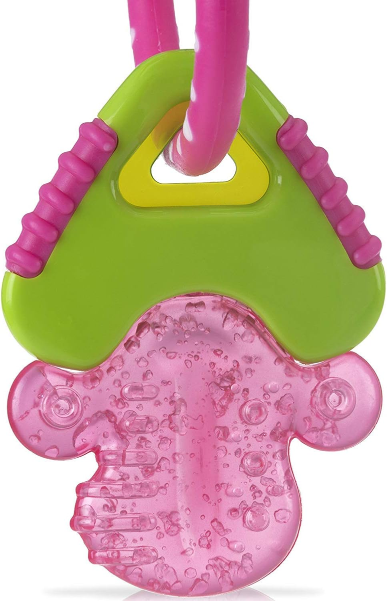 NUBY IcyBite δακτύλιος οδοντοφυΐας σιλικόνης με ψυκτικό υγρό 9 x 14 εκ. ΚΛΕΙΔΙΑ
