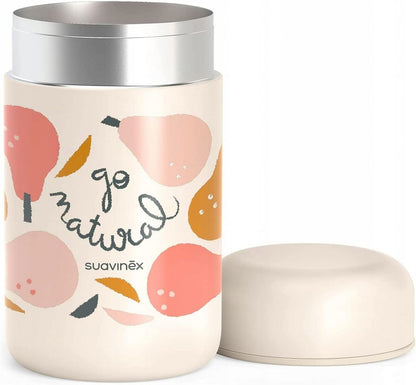 SUAVINEX Go Natural termo para comida de acero inoxidable 400 ml