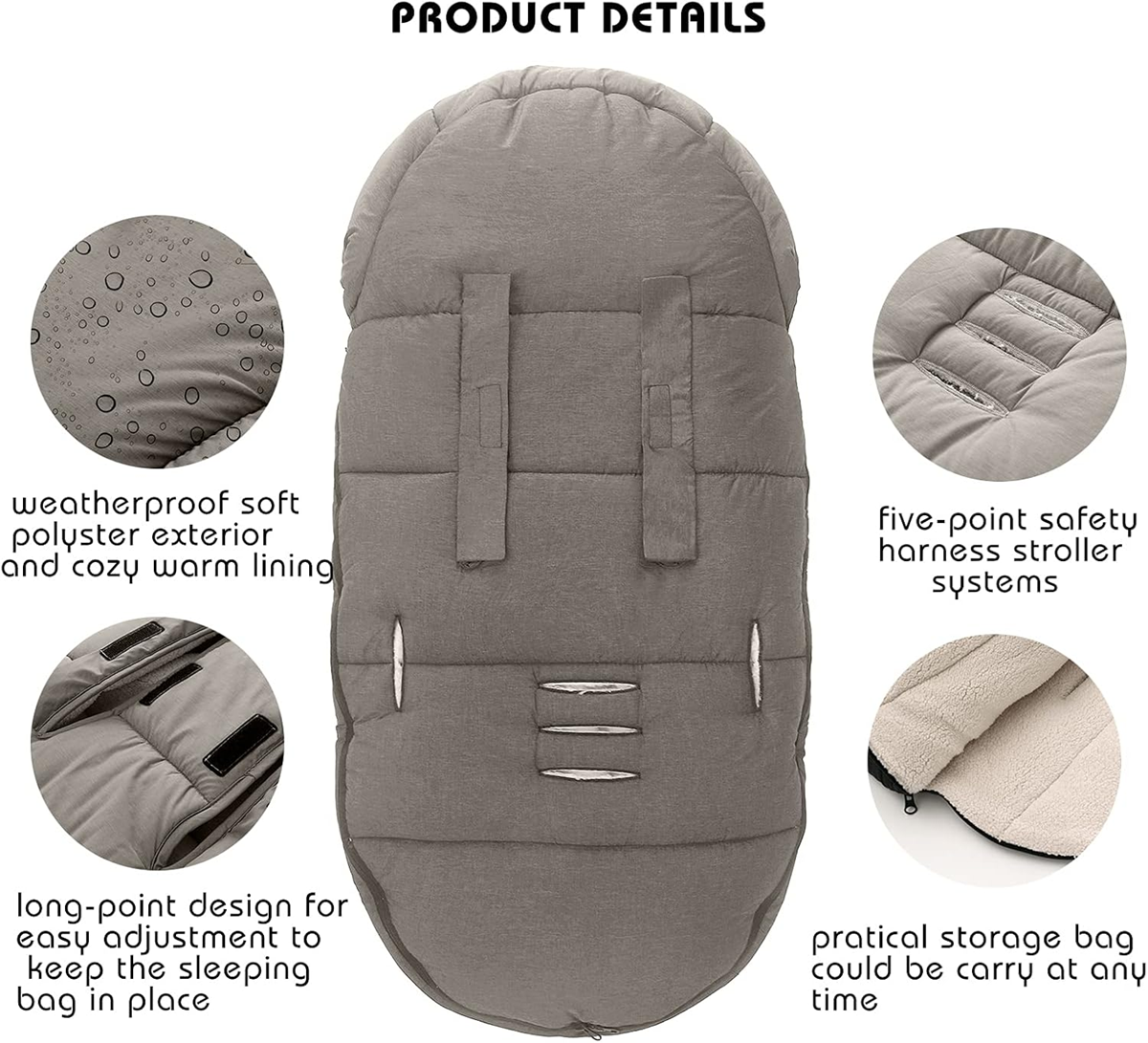 MIRACLE BABY Fußsack für Kinderwagen universell 90x48