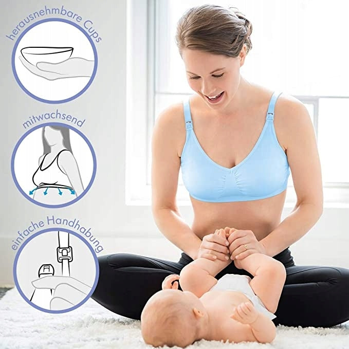 MEDELA biustonosz do karmienia KOMFORT +wkładki S "N