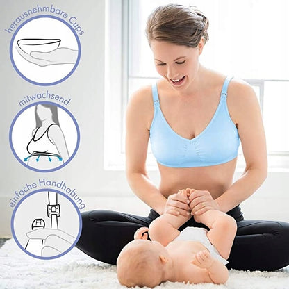 MEDELA biustonosz do karmienia KOMFORT +wkładki S "N