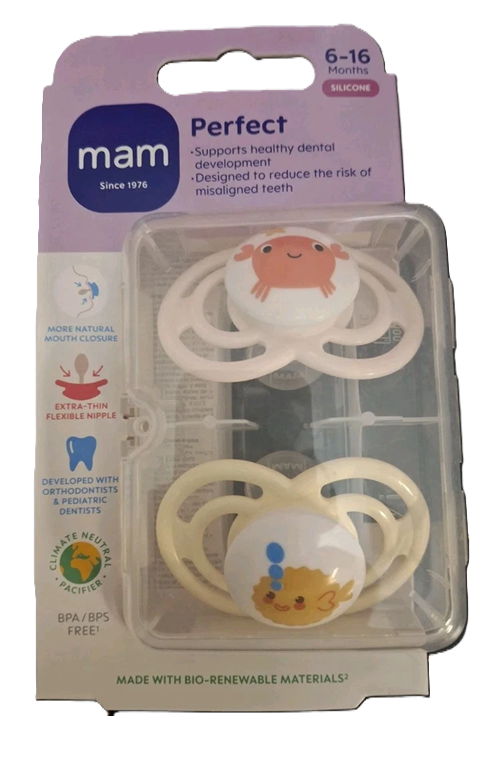 MAM Perfect orthodontic soothing pacifiers