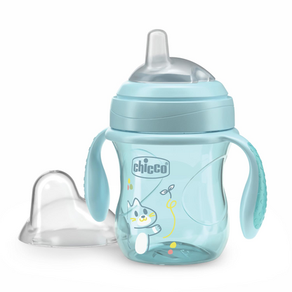 CHICCO Transition Cup non-spill cup with spout and handles, 200 ml, 4+ months