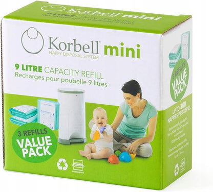 KORBELL pelenkatároló betétek 9L 3x MINI