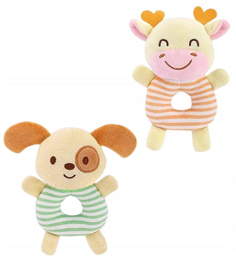 TOLOLOcuddly dog and giraffeage 0 +multicolouredwidth 7.5 cm, height 13.5 cmmaterials cotton, polyesterfree of